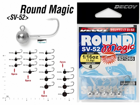 Decoy Round Magic Aji Jig Heads