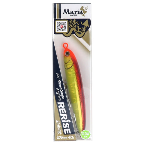 MARIA Rerise S105 Sinking Stickbait Pencil Lure - Sunburst Glow Tackle Online Australia