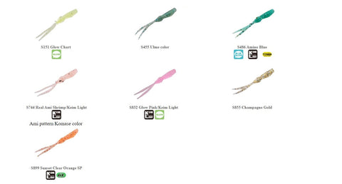 BAIT BREATH Aji-R Mini Aji Soft Plastics - 1.2", [fishing tackle], [fishing lures] - Tackle Online Australia 