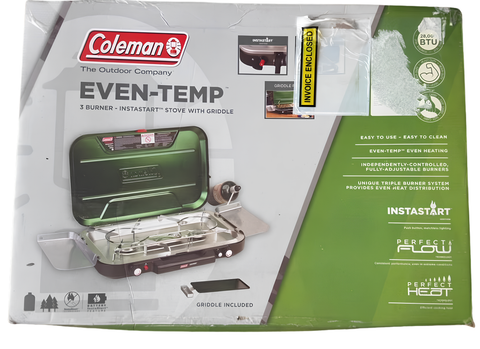 Colman 3 Burner Eventemp Camping Stove TOA