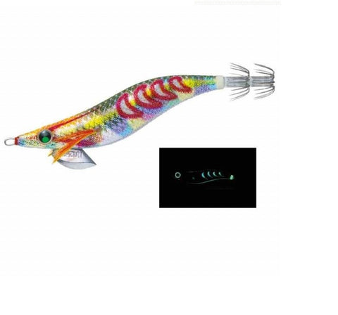 YO-ZURI Aurie-Q Search Double Glow Squid Jig 3.5 - DLOV
