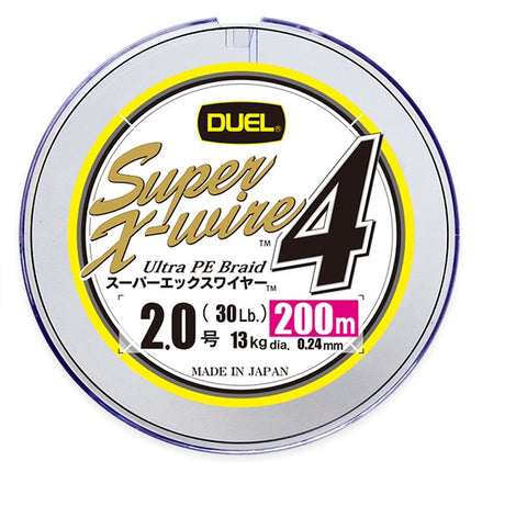 DUEL Super X Wire 4 Fishing Line Braid - 200m