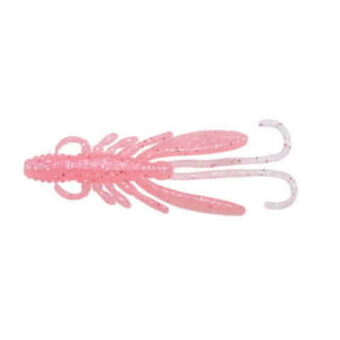 ECOGEAR Bug Ants Soft Plastics - 2" - Clear Pink Glow Holo