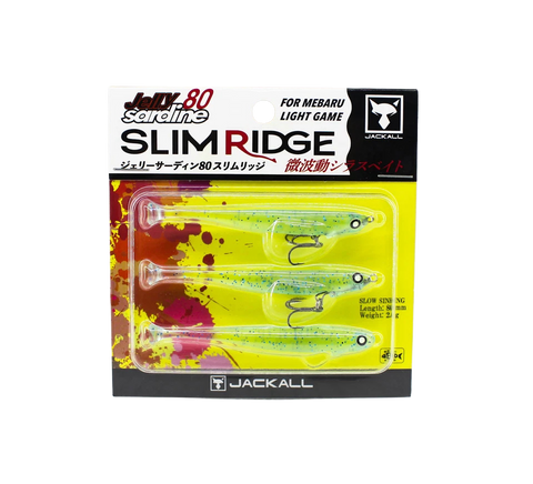 JACKALL Jelly Sardine Slim Ridge 80 Soft Plastic Lures 