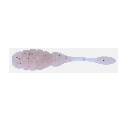 JACKALL Good Meal Aji Soft Plasic 1.5" Pin Tail - Red Glow Krill