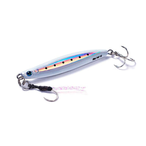JACKSON Metal Effect Stay Fall Metal Jig 15g - Glow White tackle online australia