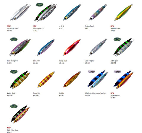 Tackle Online Australia PALMS Slow Blatt Slim Shore Jigs - 40g