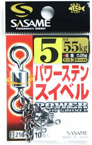 SASAME Power Stain Rolling Swivel - 5, [fishing tackle], [fishing lures] - Tackle Online Australia 