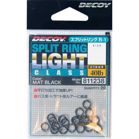 DECOY Light Class Split Rings - Black