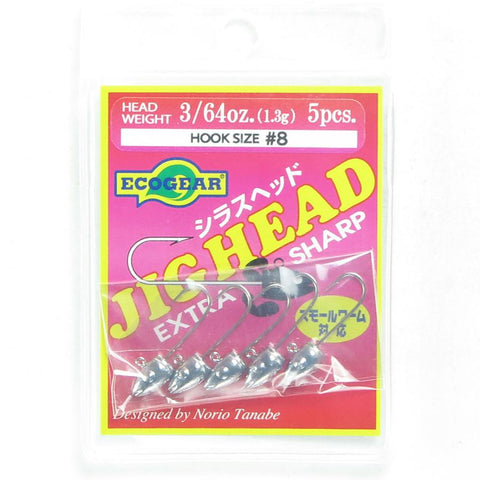 ECOGEAR "Shirasu Fine " Jig heads - 1.3g Tackle Online Australia