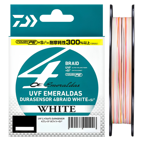 UVF Emeraldas DuraSensor x 4 White + Si Fishing Braid Line Tackle Online Australia