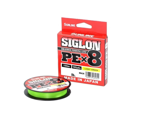 SUNLINE Siglon PE x8 [Light Green] 150m Fishing Braid Line