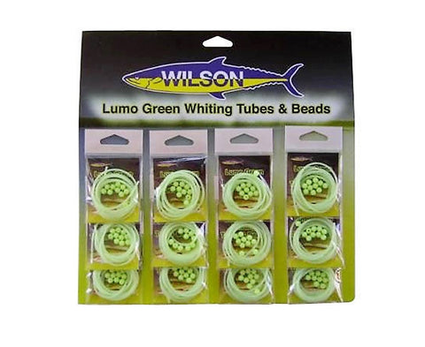 Wilson Lumo Green Whiting Tubes & Beads fishing tackle online Australia