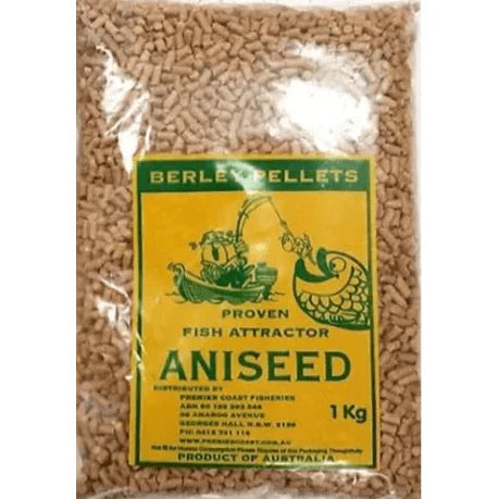 ICATCH Burley Aniseed Pellets Burley ISO fishing berley Pellet 1kg Bag, [fishing tackle], [fishing lures] - Tackle Online Australia 