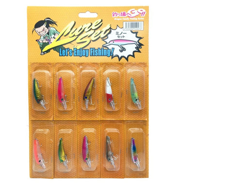 MARUSHIN Fishing Lure Minnow Set ( CLEARANCE SALE ), [fishing tackle], [fishing lures] - Tackle Online Australia 
