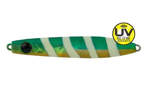 BERKLEY JIG IT B-Dropper Med Fall Micro Jigs 40g - GGR STRIPE - Tackle Online Australia