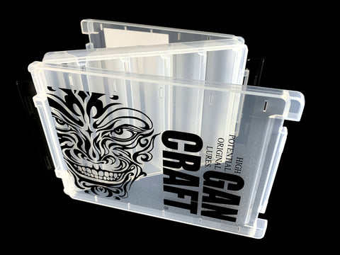 face in fishing tackel box GAN CRAFT Face Logo Reversible Tackle Box- S