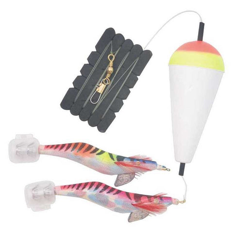 Squid Jig Starter Pack Inc Float, [fishing tackle], [fishing lures] - Tackle Online Australia 